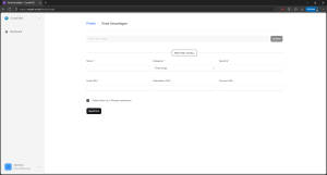 Feed manuell hinzufügen