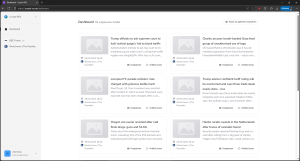 Dashboard mit ungelesenen Artikeln
